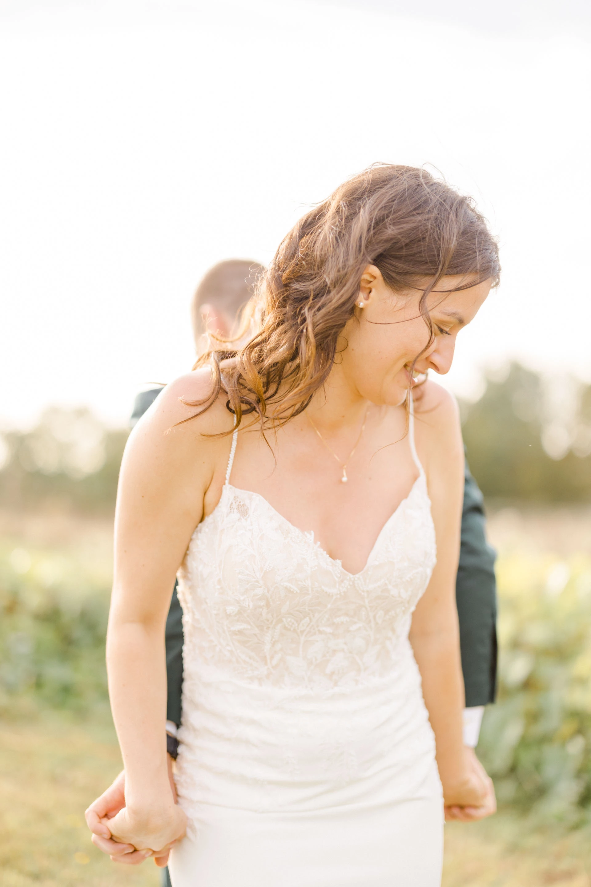 marron gris mariage couple